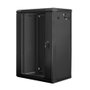 Lanberg WF01-6418-10B Armario Rack de Pared 18U Negro